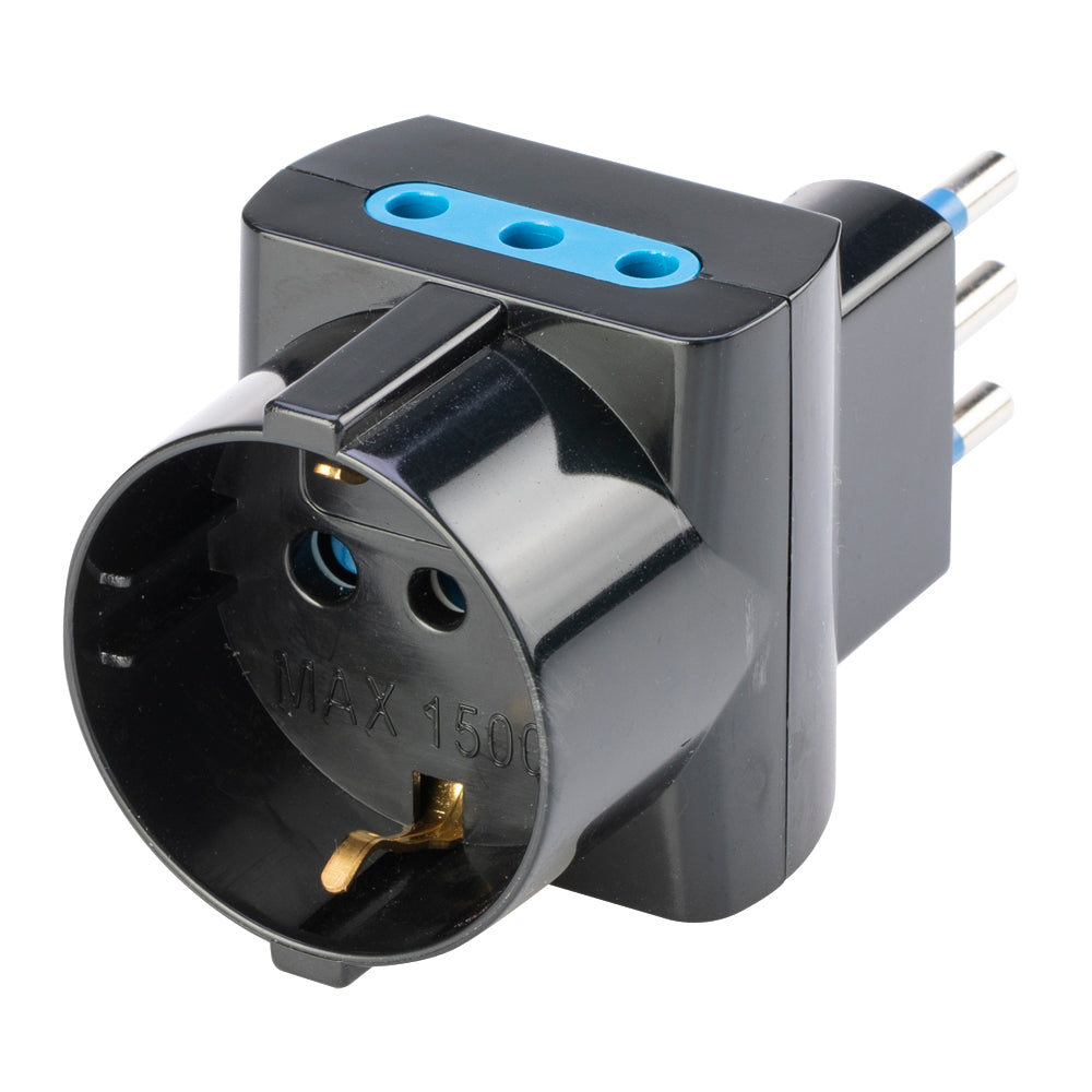 Adattatore Triplo S10-P Plur. 2P+T N, Polypool Adattatore Triplo S10-P Plur. 2P+T N, Polypool